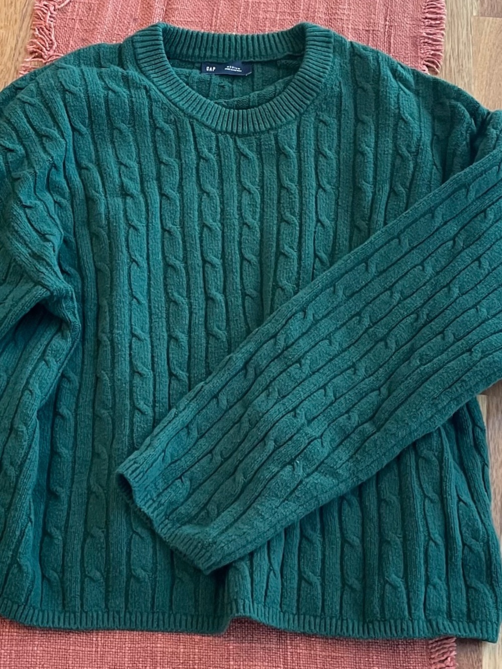 Gap CashSoft Cable-Knit Crewneck Sweater Size Medium